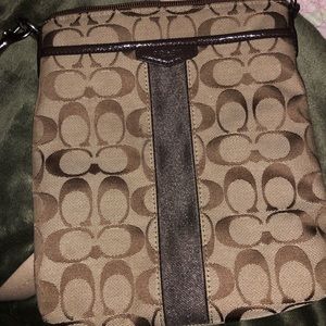 Used brown Coach satchel purse!